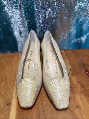 René Mancini Paris Quiet Luxury Vintage Made in Italy Cap Toe Pumps EU 37.5 VGVC